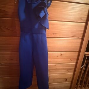 ELEGANT ROYAL BLUE CASUAL PAGEANT ROMPER